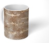 Mok - Koffiemok - Slangenprint - Goud - Chic - Mokken - 350 ML - Beker - Koffiemokken - Theemok