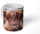 Mok - Koffiemok - Schotse hooglander - Dieren - Bos - Mokken - 350 ML - Beker - Koffiemokken - Theemok