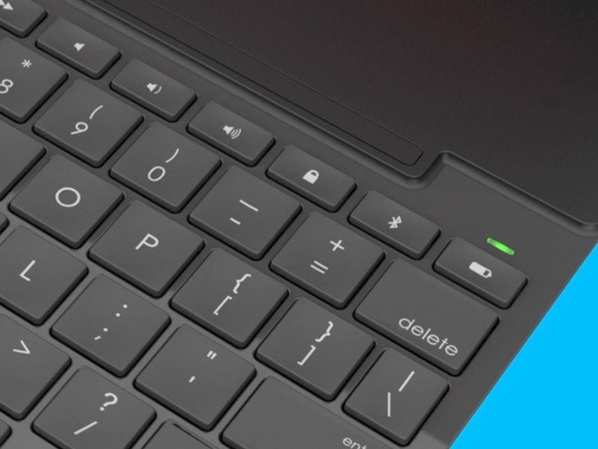 Slim Folio voor iPad Air (3e generatie). Geïntegreerd draadloos toetsenbord, vier jaar batterijduur, Bluetooth laag energie, houder voor Logitech Crayon en Apple Pencil (1e generatie) - grafiet