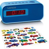 Lenco CR-205BU - Radio-réveil - Blauw - Kids - Dual alarme