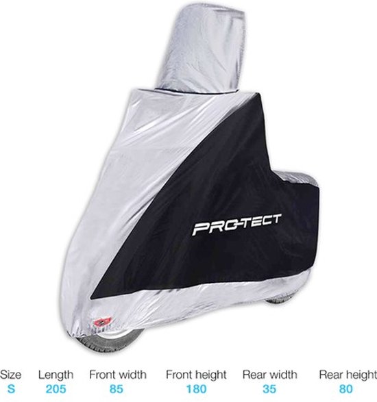 Protect Motorhoes - Maat S - Met windscherm - Slijtvast - Lange levensduur