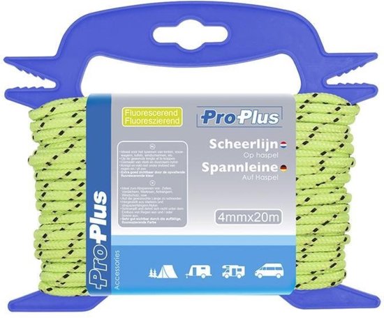 ProPlus Scheerlijn op Haspel - Ø 4 mm x 20 meter - Nylon - Fluorescerend van ProPlus — afbeelding 2