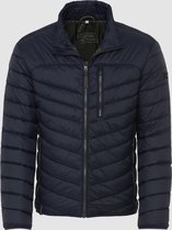 Recycled Material Mix Quilted Jacket Navy