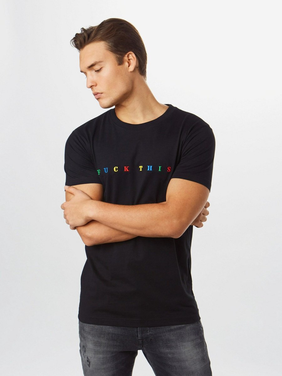 Mister Tee Fuck This Heren T-shirt L Zwart