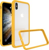 Apple iPhone X Hoesje - Rhinoshield - CrashGuard NX Serie - Hard Kunststof Bumper - Geel - Hoesje Geschikt Voor Apple iPhone X