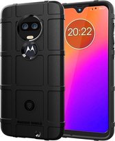 Motorola Moto G7 Hoesje - Mobigear - Rugged Shield Serie - TPU Backcover - Zwart - Hoesje Geschikt Voor Motorola Moto G7