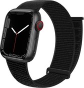 Strap-it Band adapté pour Apple Watch - bracelet à boucle en nylon - noir - Taille: 38 - 40 - 41mm
