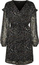 Vero Moda Jurk Vmulla Lurex Ls Abk Dress Wvn Ga 10255924 Black/ulla Black Dames Maat - S