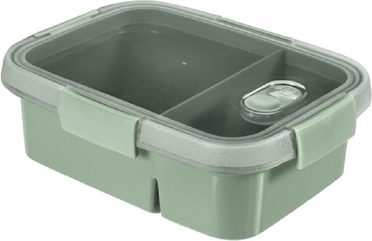 Curver Smart-To-Go-Eco - Lunchbox - 1.2L + Bestek en sausecup - (set van 2) en Yourkitchen E-kookboek