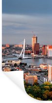 Muurstickers - Sticker Folie - Rotterdam - Skyline - Boom - 60x120 cm - Plakfolie - Muurstickers Kinderkamer - Zelfklevend Behang - Zelfklevend behangpapier - Stickerfolie