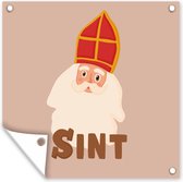 Tuin poster Chocolade - Sinterklaas - Sint - Kinderen - Jongens - Meisjes - Kind - 200x200 cm