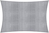 Vierkante luifel van Lumaland incl. spankoorden|Vierkant 4 x 5 m| 160 g/m² - lichtgrijs