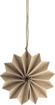 Storefactory kersthanger ster beige - KerstaccessoiresKerstornamenten - papier - 10 centimeter x 5 centimeter x 10 centimeter