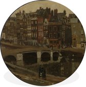 WallCircle - Cercle mural - Cercle mural - Het Rokin à Amsterdam - George Hendrik Breitner - Aluminium - Dibond - ⌀ 140 cm - Intérieur et extérieur