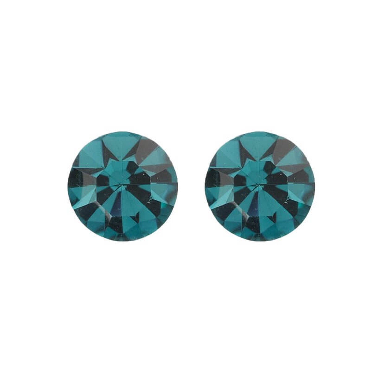 Biba Oorbellen met Swarovski Steentje Blue Zirkon