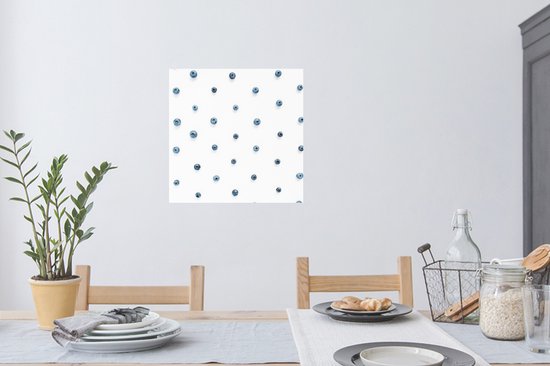 Stickers muraux - Été - Baie - Blauw - 80x80 cm - Feuille adhésive