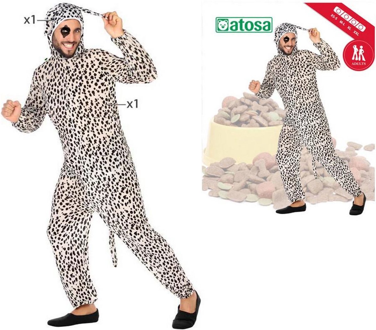 Atosa Dalmatiërhondenkostuum Veelkleurig XL