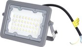 LED Bouwlamp - Aigi Zuino - 30 Watt - Natuurlijk Wit 4000K - Waterdicht IP65 - Kantelbaar - Mat Grijs - Aluminium - BSE