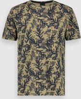 Twinlife T-shirt Tee Floral Print Tw12502 623 Martini Olive Mannen Maat - L