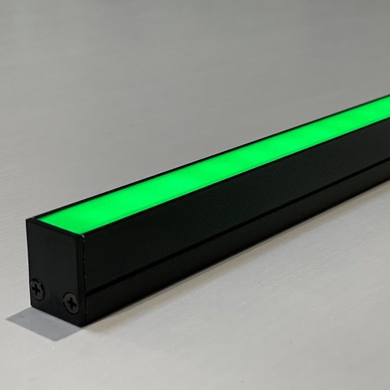 Besseto LED Aluminum Profile Black 20 X 1m, U Shape LED Strip Light Diffuser Profile With Milky Cover End Caps And Mounting Bracket Aluminum Profile~p126654669