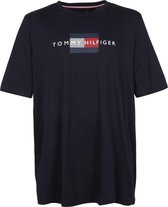 Tommy Hilfiger Big and Tall Logo Lines T-shirt Donkerblauw - maat XXL