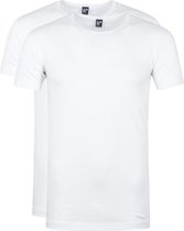 Alan Red Ottawa T-shirt Stretch Wit (2Pack) - maat L