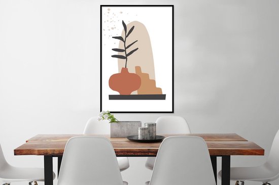 Cadre photo avec affiche - Été - Plante - Wit - Étagère - 80x120 cm - Cadre pour affiche