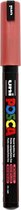 verfmarker PC-1MR lijndikte 0,7 mm metalic-rood
