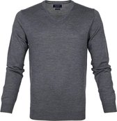 Profuomo Pullover Merino V-Hals Antra - maat XL