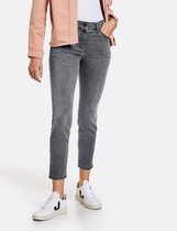 GERRY WEBER Dames Kortere jeans Best4me cropped Grey Denim-38