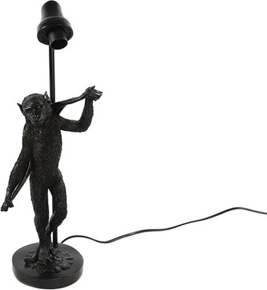 Countryfield - Tafellamp aap douche Orwell zwart 48,5CM