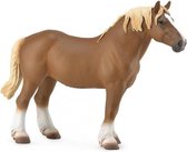 speelfiguur Belgisch trekpaard 18 cm bruin