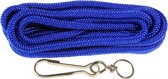 springtouw junior 5 meter nylon blauw