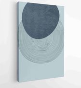 Canvas schilderij - Abstract organic shape Art design for poster, print, cover, wallpaper, Minimal and natural wall art. 2 -    – 1827200501 - 50*40 Vertical