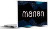 Laptop sticker - 12.3 inch - Manon - Pastel - Meisje - 30x22cm - Laptopstickers - Laptop skin - Cover