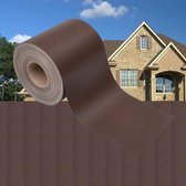 Everest Tuinschermen 4 st 35x0,19 m PVC bruin