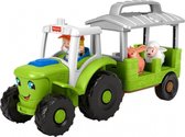 tractor Little People junior grijs/groen 5-delig