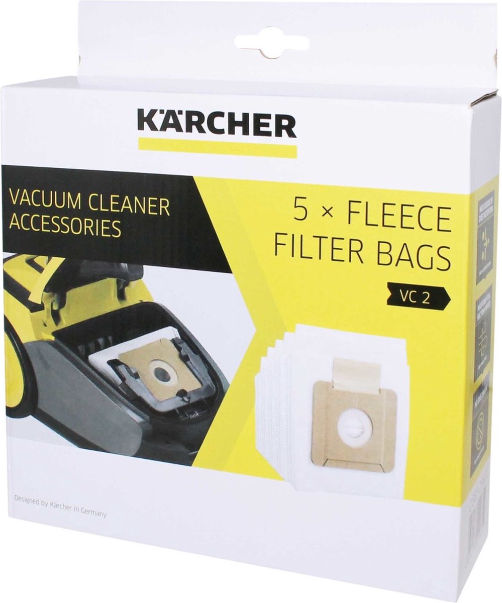 Kärcher vliesfilterzak set VC 2 - Stofzuigerfilter