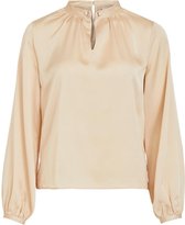 Vila Blouse Vimalione Crewneck L/s Top/su 14068165 Frosted Almond Dames Maat - W44