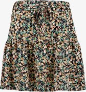 TwoDay dames rok met bloemenprint - Zwart - Maat XL