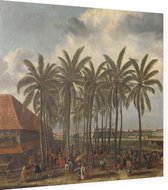 Het kasteel van Batavia, Andries Beeckman - Foto op Dibond - 80 x 80 cm