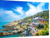 Boeddhistische tempel Haedong Yonggungsa in Busan - Foto op Dibond - 60 x 40 cm