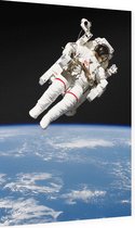 Bruce McCandless first spacewalk (ruimtevaart) - Foto op Dibond - 40 x 60 cm