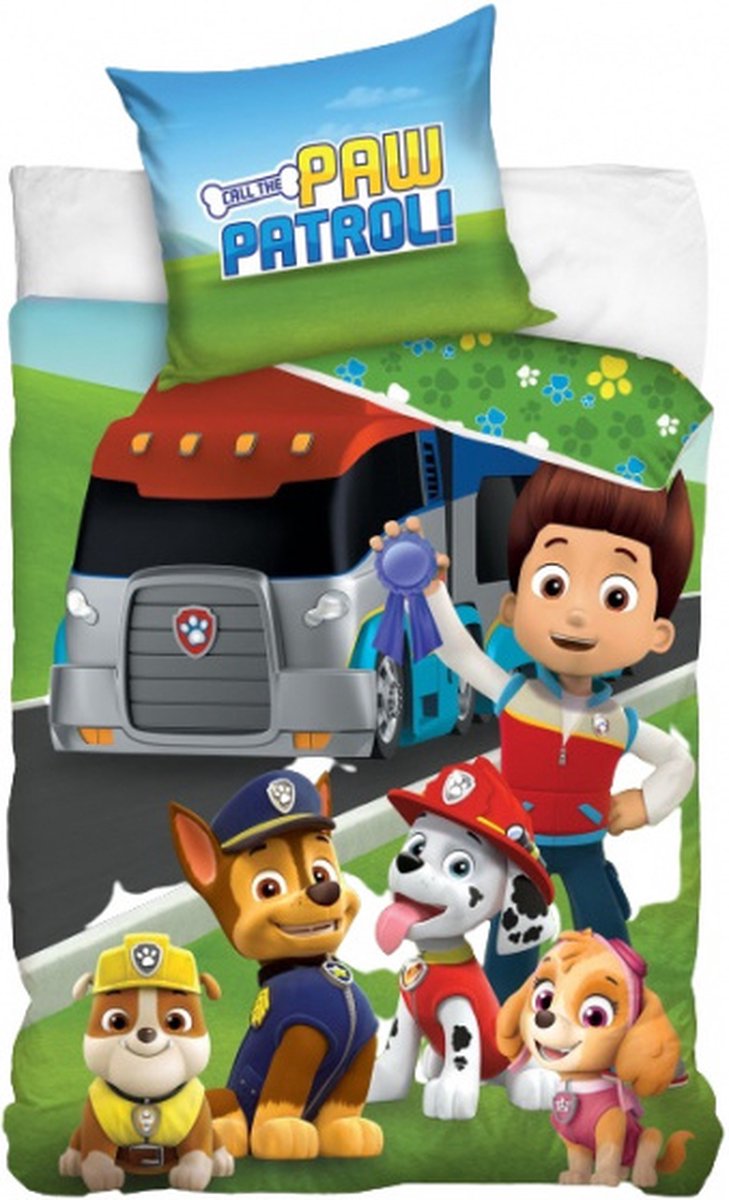 Paw Patrol Dekbedovertrekset - 1 Overtrek 140 x 200 cm 1 Kussensloop