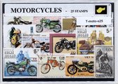 Motoren – Luxe postzegel pakket (A6 formaat) : collectie van 25 verschillende postzegels van motoren – kan als ansichtkaart in een A6 envelop - authentiek cadeau - kado - geschenk