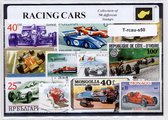 Raceauto's – Luxe postzegel pakket (A6 formaat) : collectie van 50 verschillende postzegels van raceauto's – kan als ansichtkaart in een A6 envelop - authentiek cadeau - kado - geschenk - kaart - racen - racebaan - auto's - formule 1 - rally - nascar