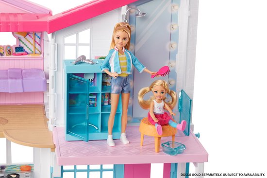 Barbie Malibuhuis - Barbie huis - Met 6 kamers - Barbie