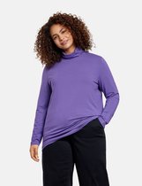 SAMOON Dames Longsleeve met turtleneck Royal Lilac-46