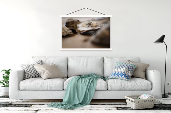 Affiche scolaire - Perle - Coquillage - Huître - 150x100 cm - Affiche textile Lattes Witte - Affiche textile