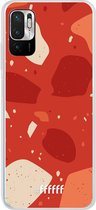 6F hoesje - geschikt voor Xiaomi Redmi Note 10 5G -  Transparant TPU Case - Terrazzo N°4 #ffffff